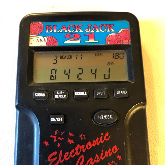 Radio Shack Black Jack 21 Casino Vintage Electronic Handheld LCD Video game - Picture 7 of 8